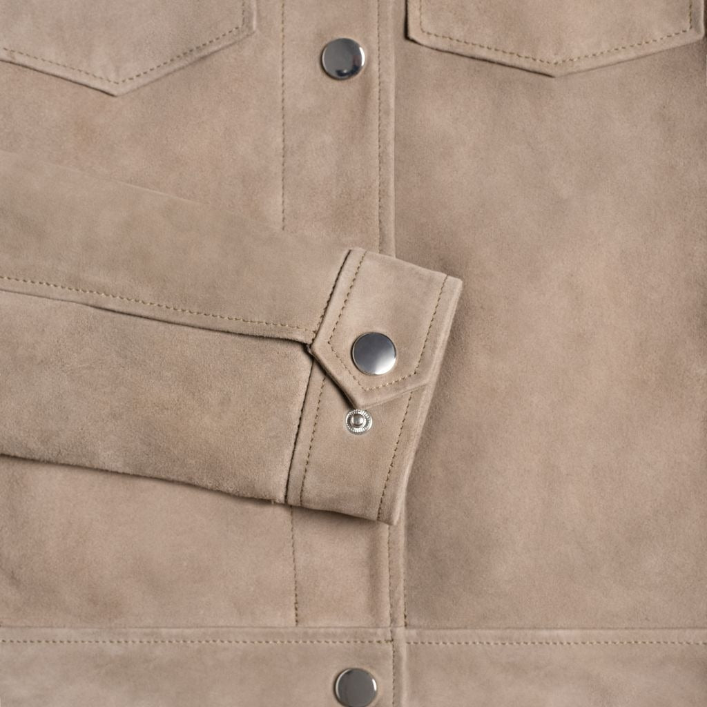 Suede Western Jacket | Taupe