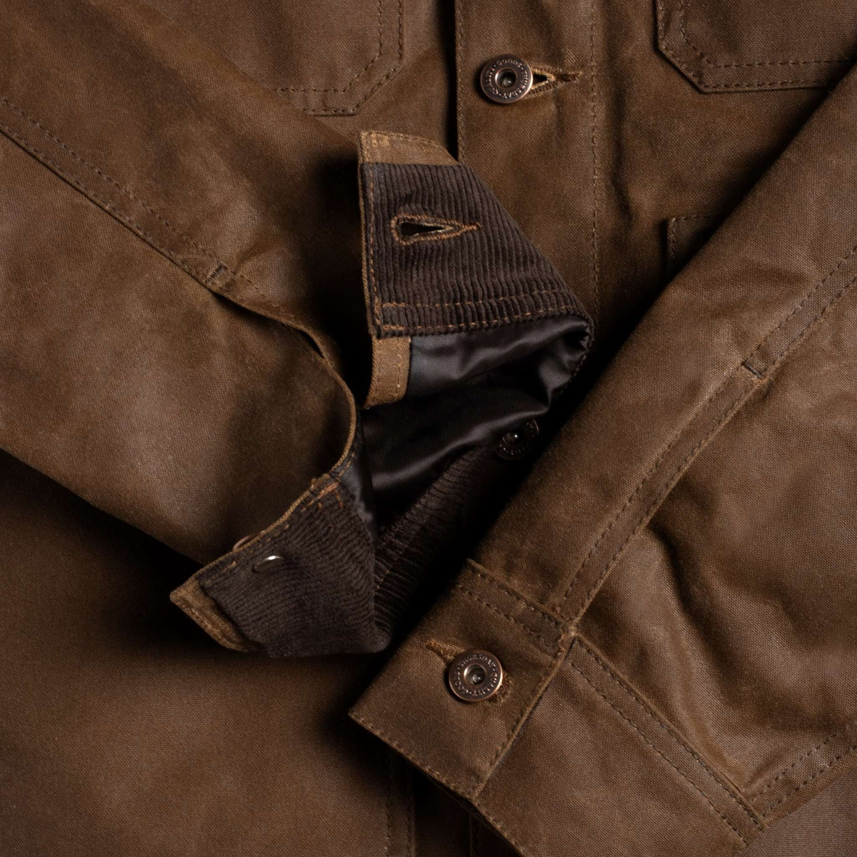 Waxed Trucker Jacket | Coyote