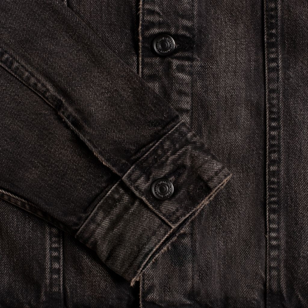 Denim Trucker Jacket | Faded Black