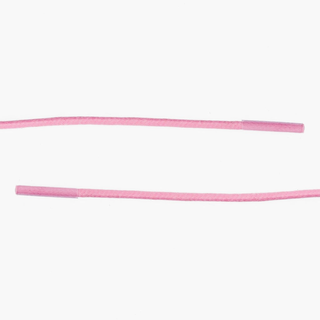 Round Waxed Cotton Laces | Pink