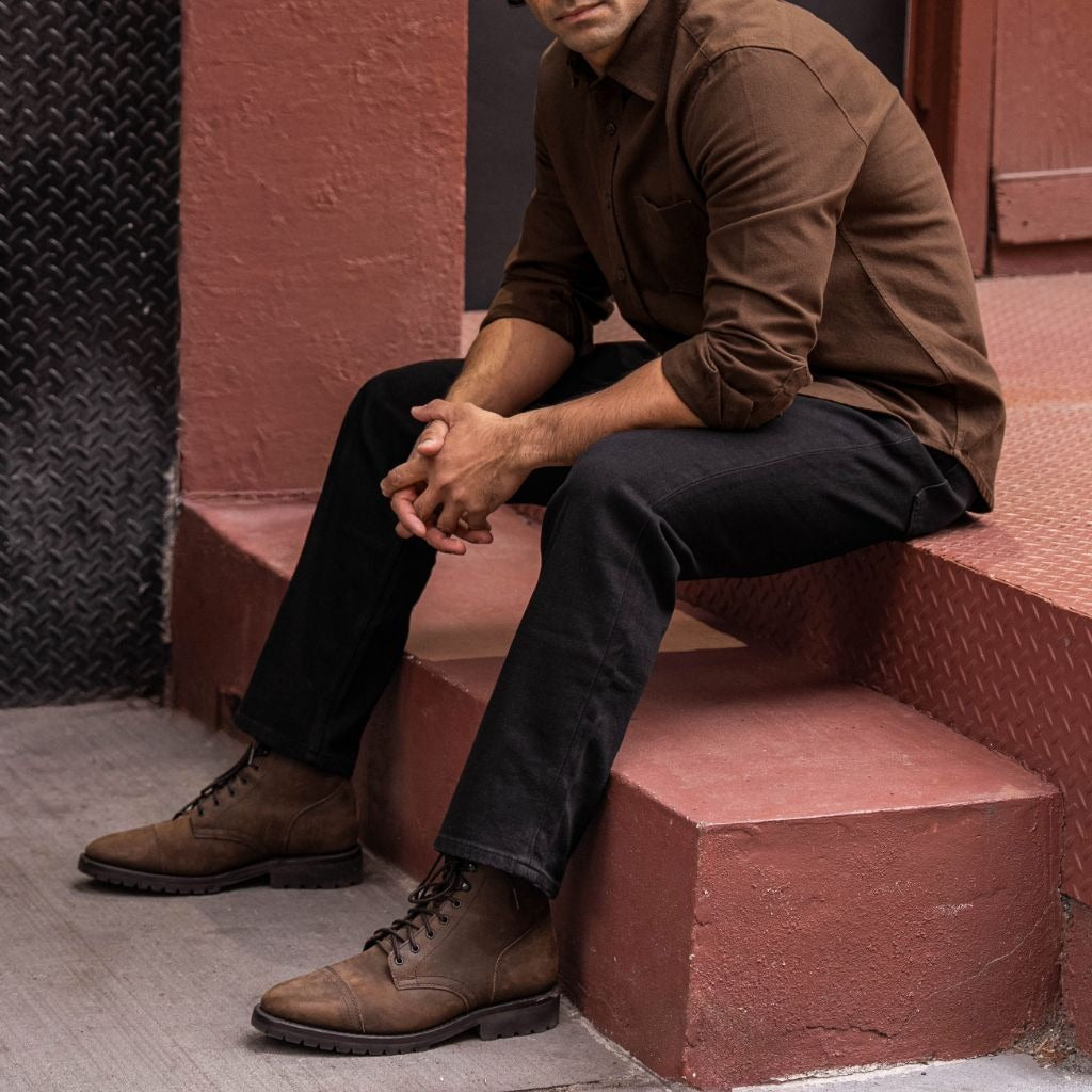 Solid Shirt | Brown
