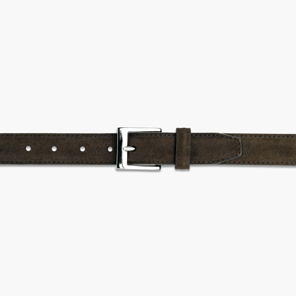 Men's Classic Leather Belt | Dark Olive Suede