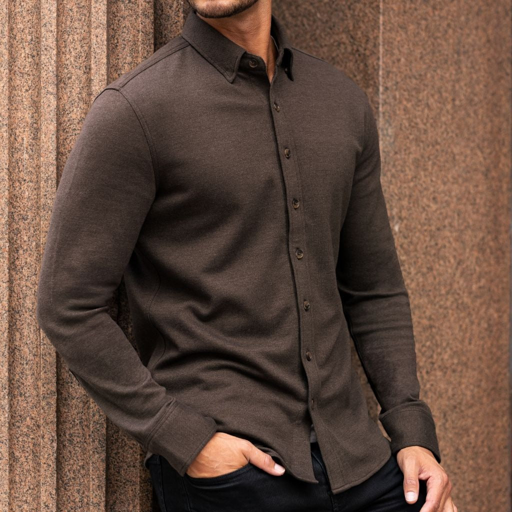 Everyday Button-Down Shirt | Brown