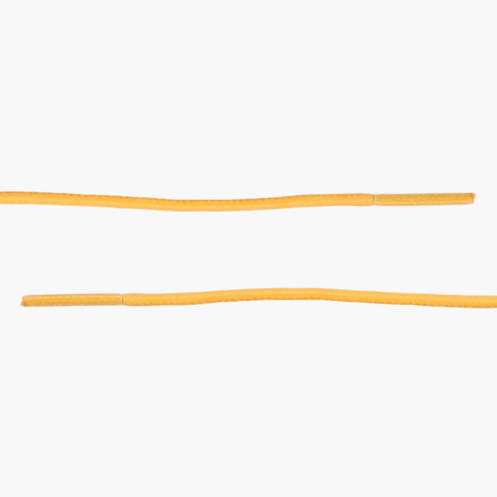 Round Waxed Cotton Laces | Yellow