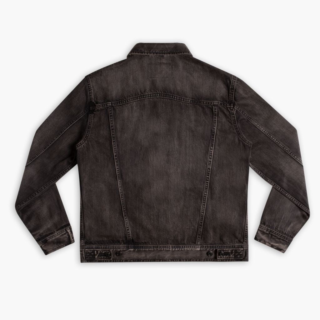 Denim Trucker Jacket | Faded Black