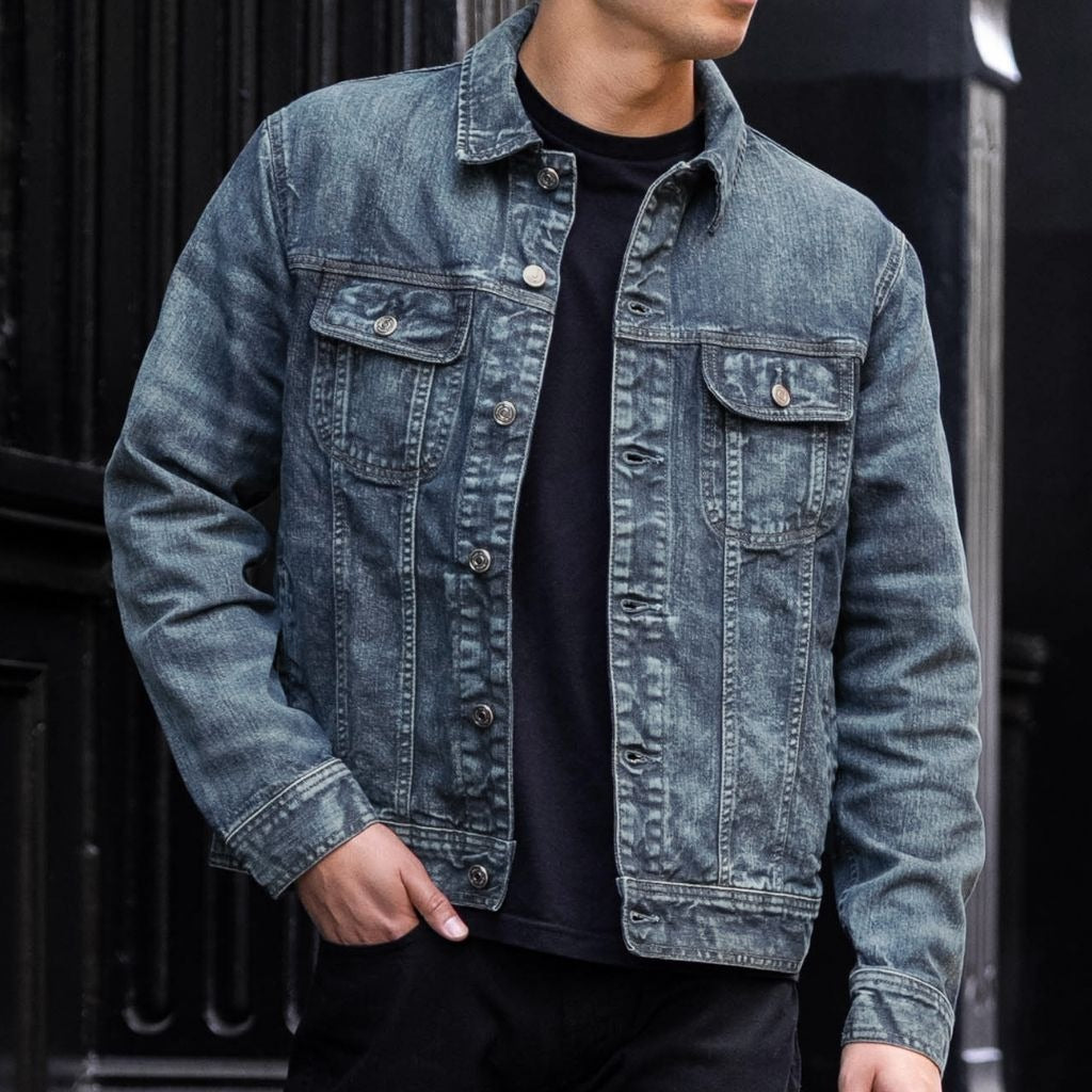 Denim Trucker Jacket | Faded Indigo