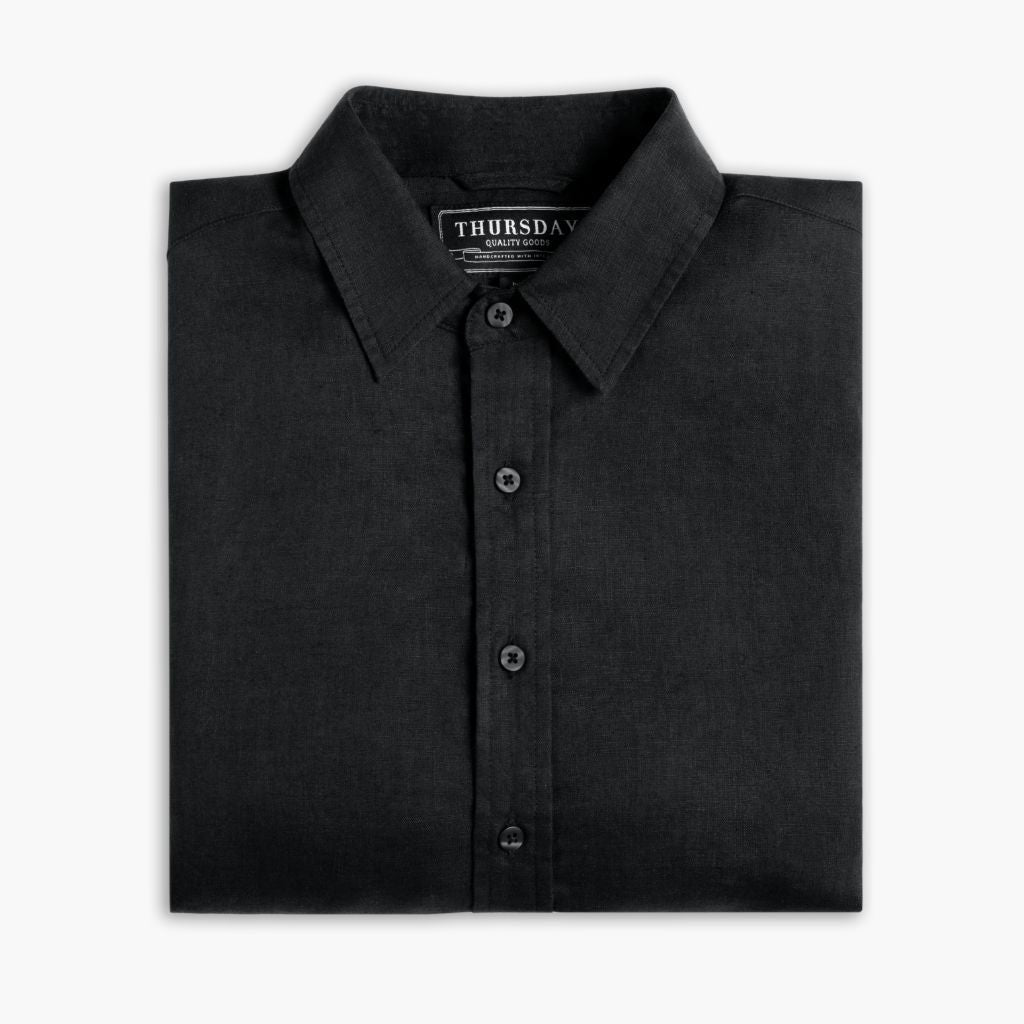 Linen Shirt | Black