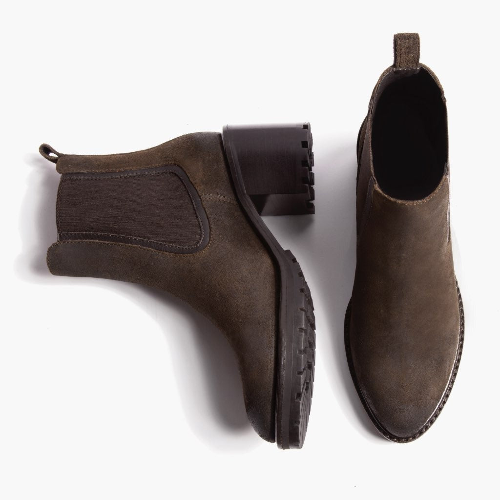 [W] Knockout | Dark Olive Suede