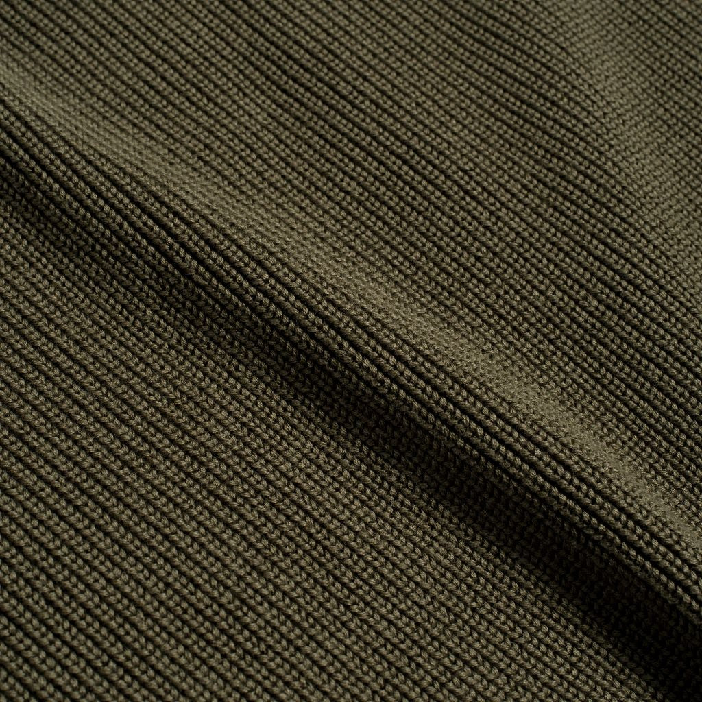 Ribbed Crewneck | Olive