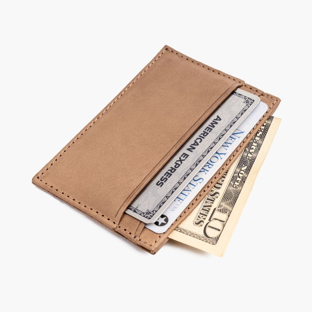 Leather Card Holder | Natural Vachetta