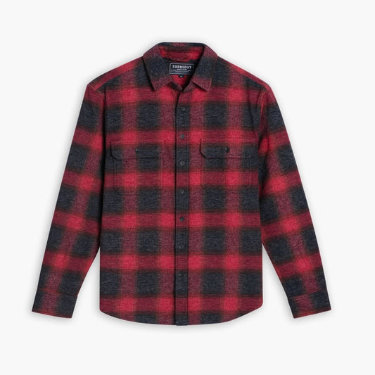 Summit Flannel Shirt | Red