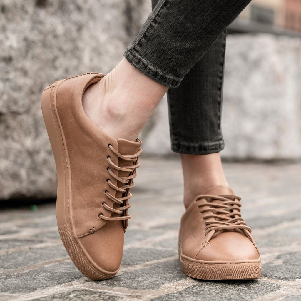 [S] Women's Premier Low Top | Natural Vachetta