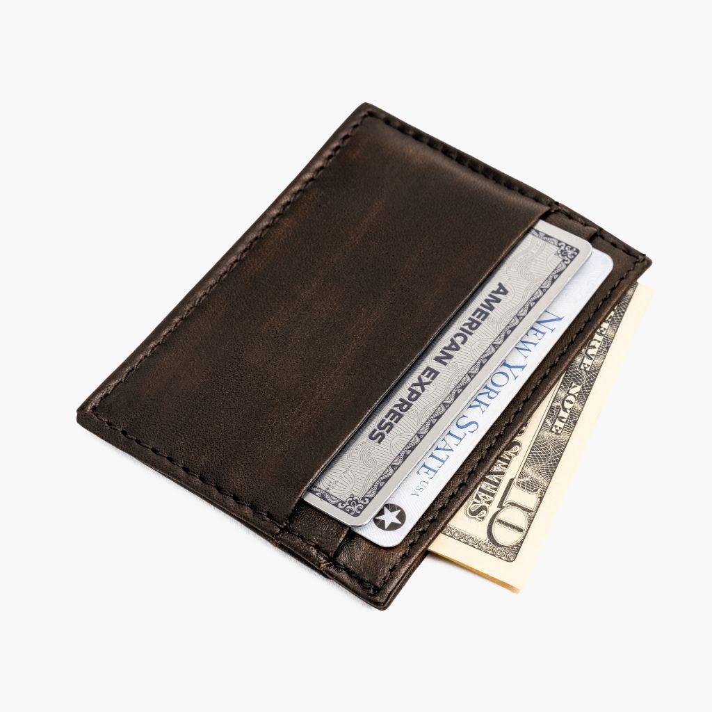 Leather Card Holder | Black Coffee