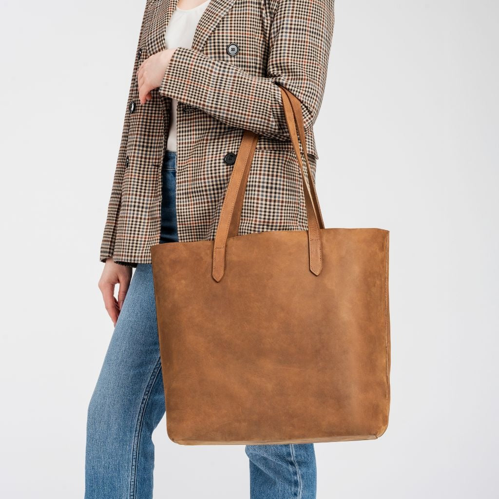 Everyday Tote | Vintage Cognac (L)
