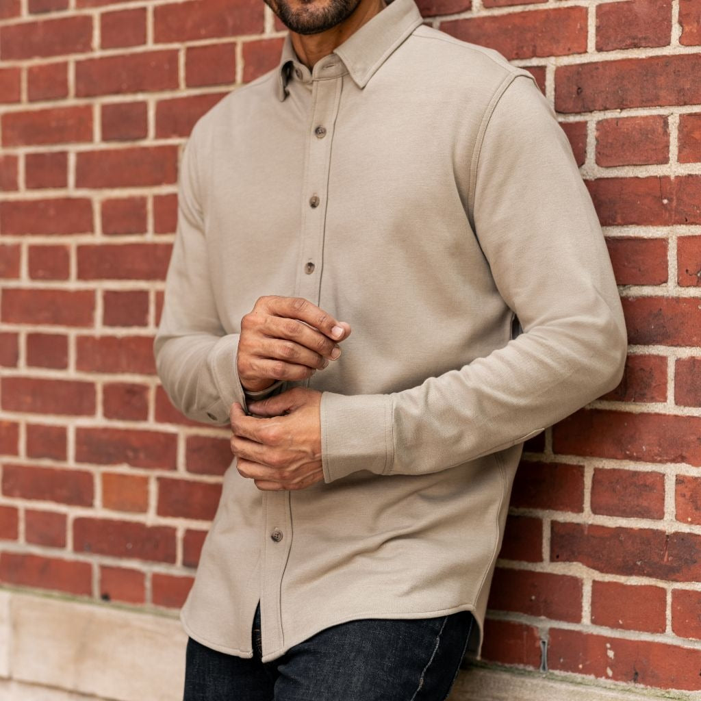 Everyday Button-Down Shirt | Taupe