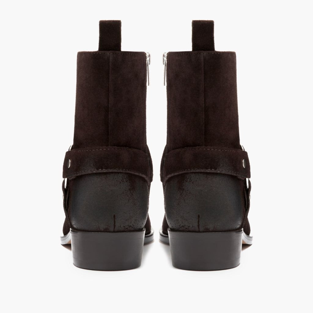 [S] Harness | Dark Brown Suede