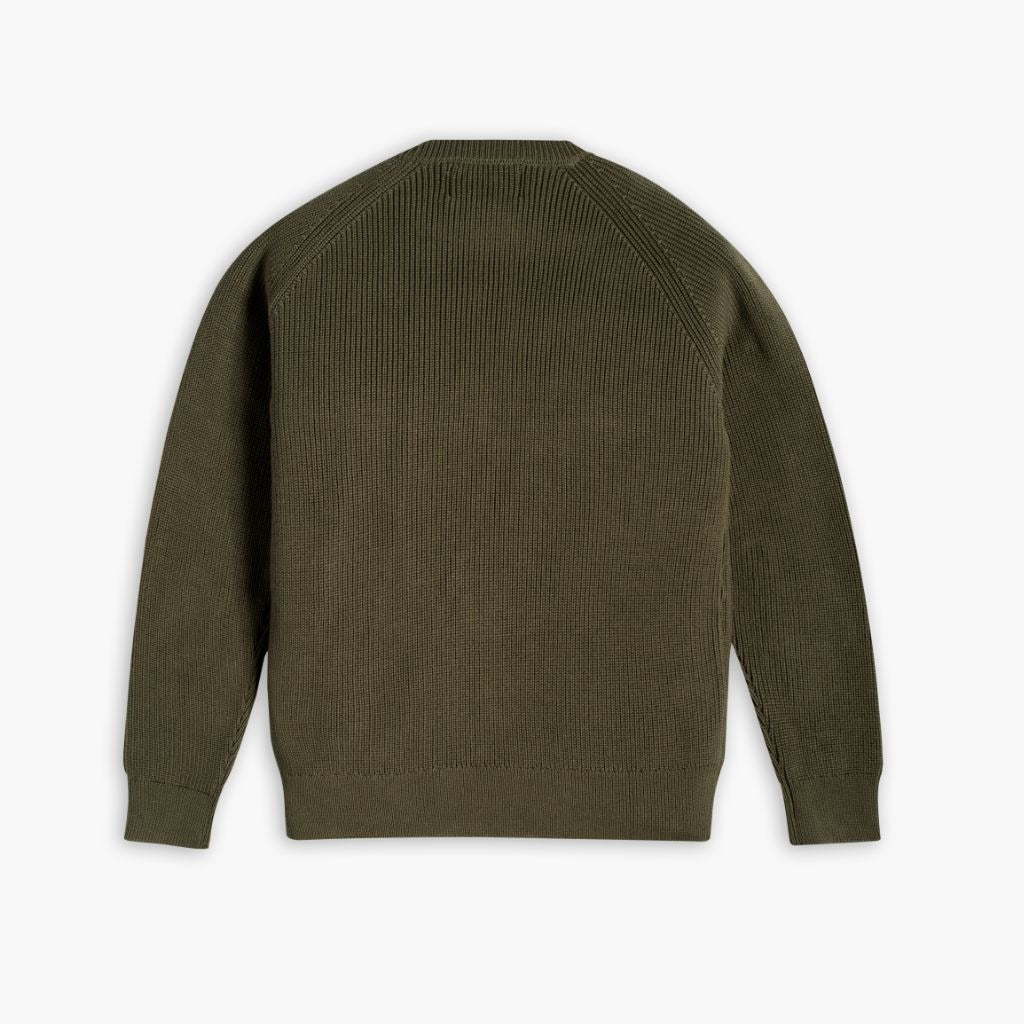 Ribbed Crewneck | Olive