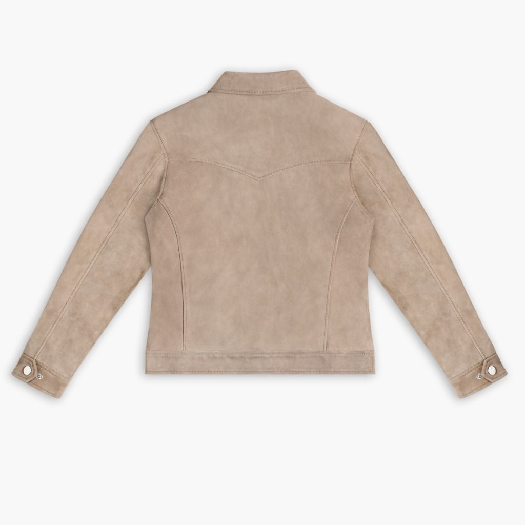 Suede Western Jacket | Taupe
